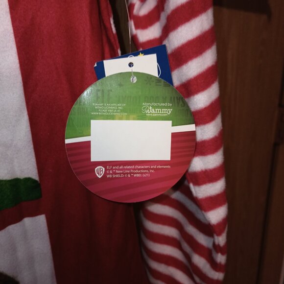 NEW Elf The Movie Will Farrell Santa Holiday Christmas Fleece Raglan Nightgown - Picture 4 of 9